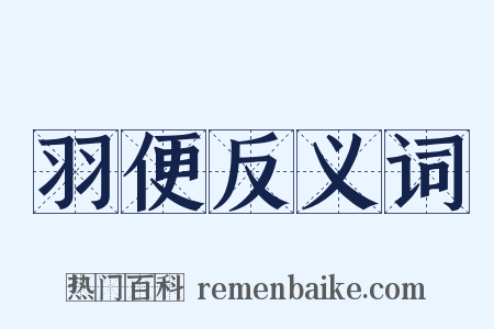 羽便反义词是什么意思的图片